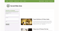 Desktop Screenshot of catandkittenzone.com