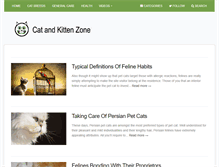 Tablet Screenshot of catandkittenzone.com